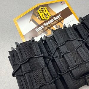 High Speed Gear Triple Double Decker pistol rifle TACO MOLLE Mag Pouch Black USA